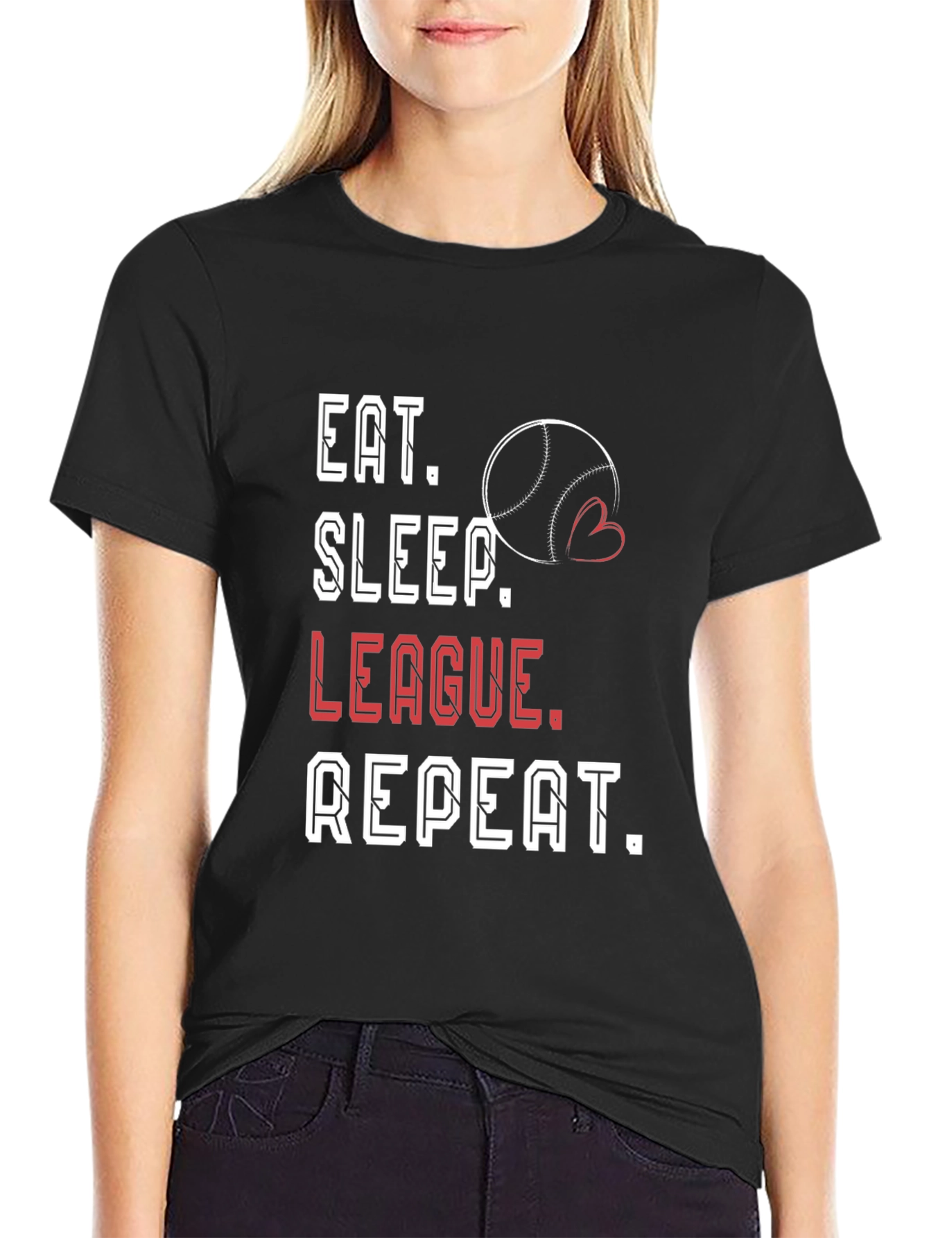 Eat Sleep League Repeat T-Shirt