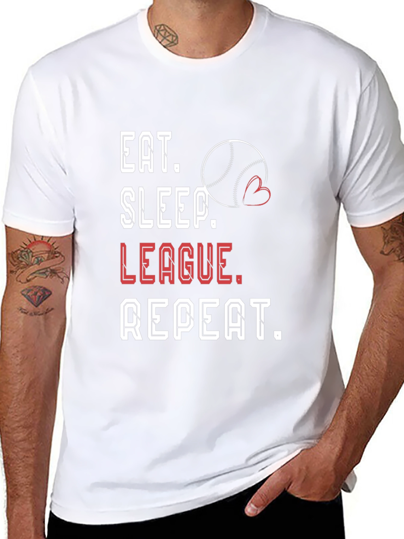 Eat Sleep League Repeat T-Shirt