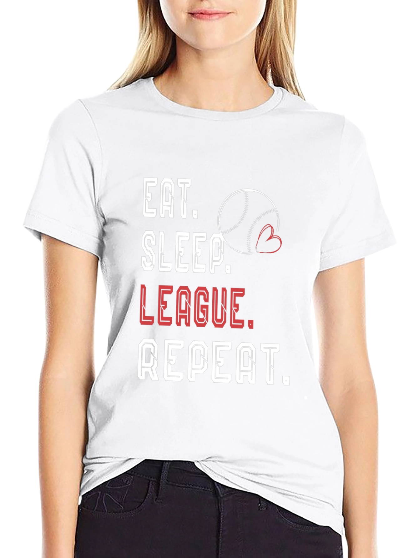 Eat Sleep League Repeat T-Shirt