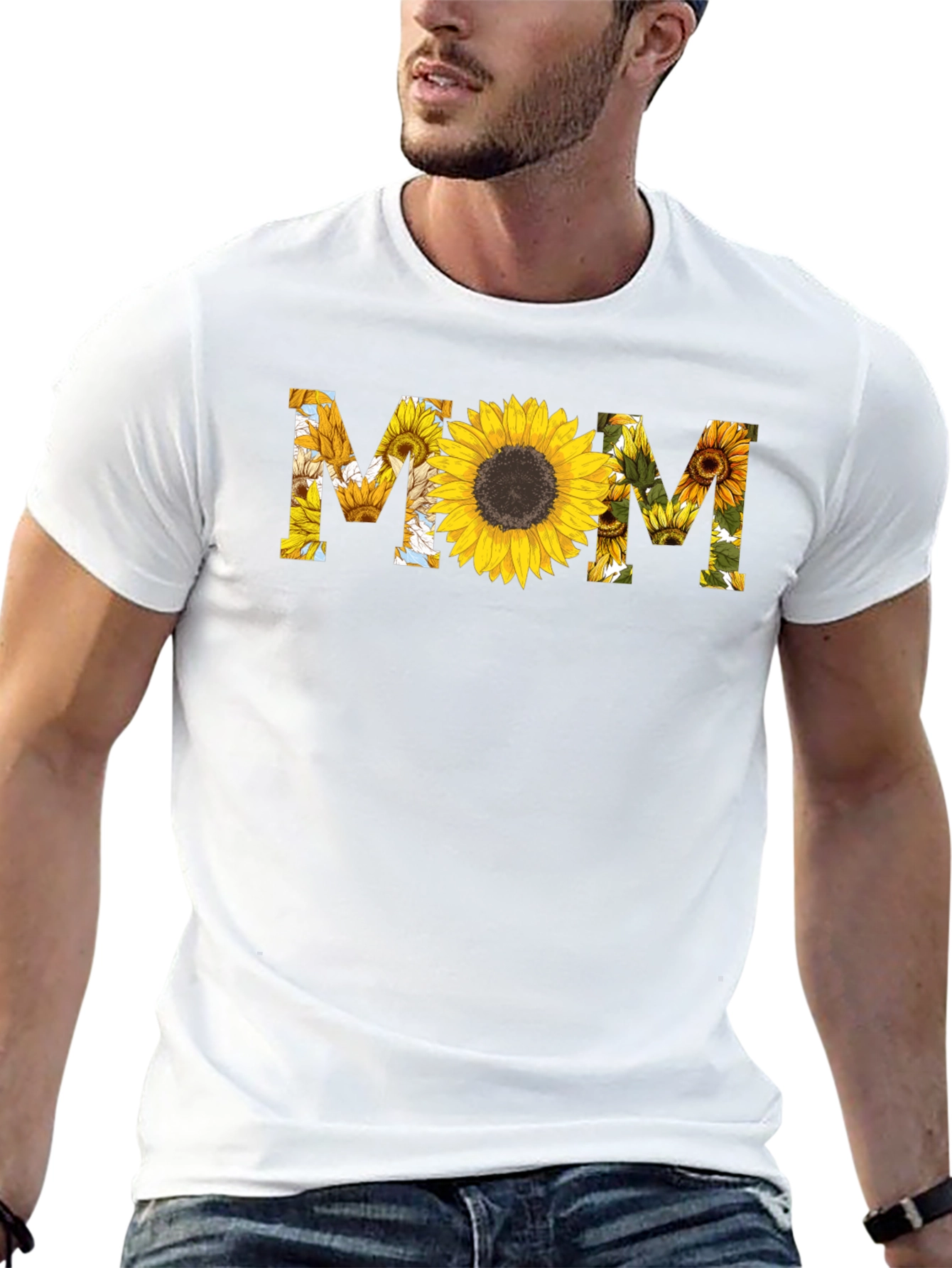 Sunflower MOM Graphic T-Shirt - Stylish & Comfortable!