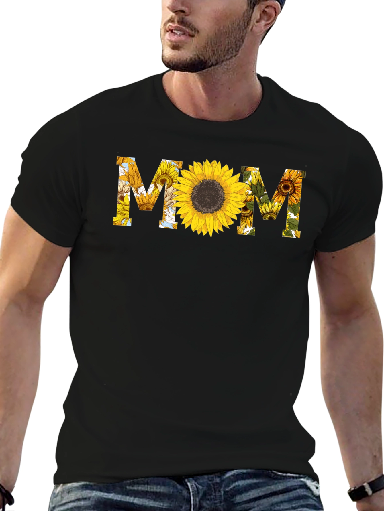 Sunflower MOM Graphic T-Shirt - Stylish & Comfortable!