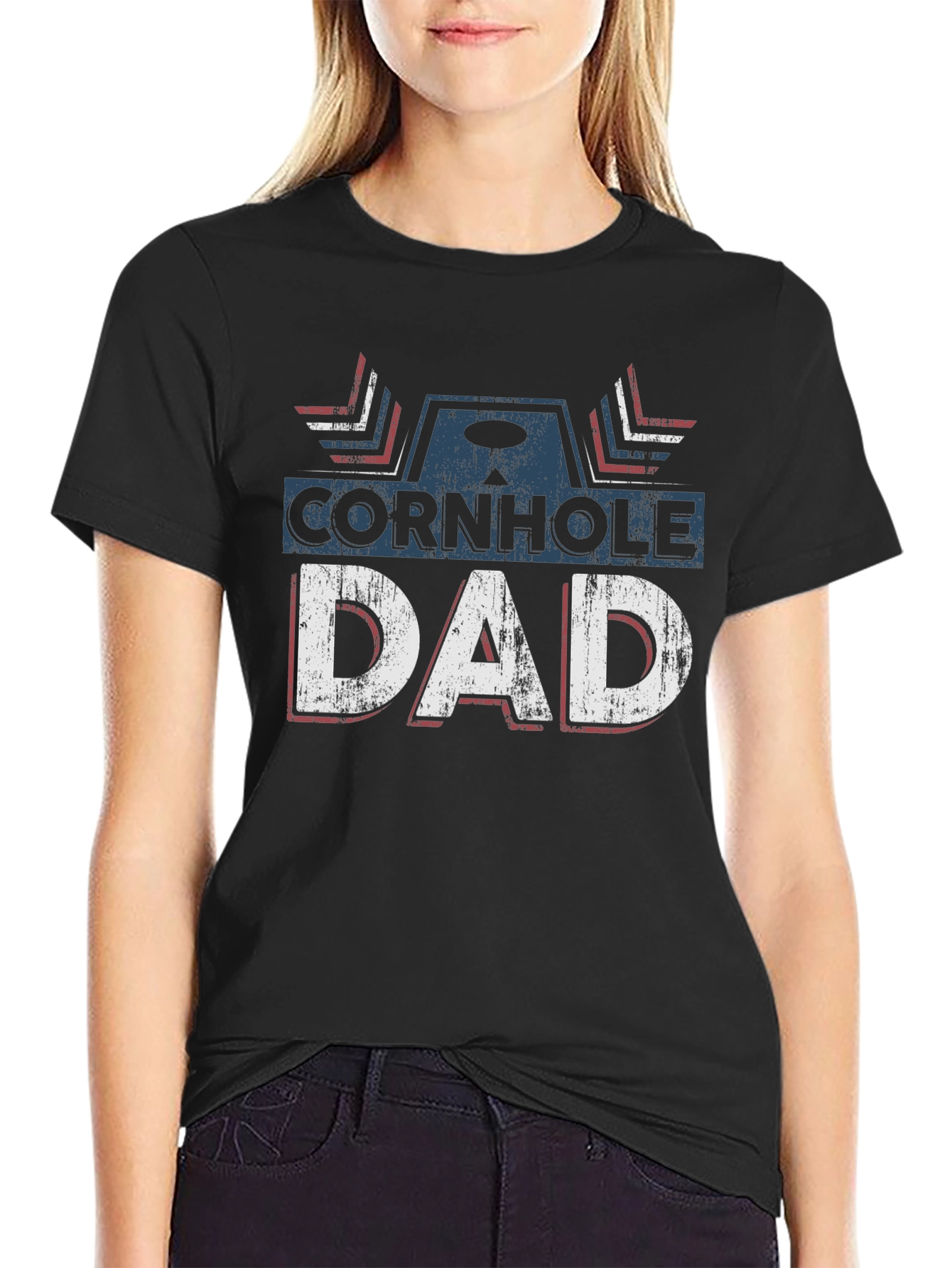 Cornhole Dad Graphic T-Shirt