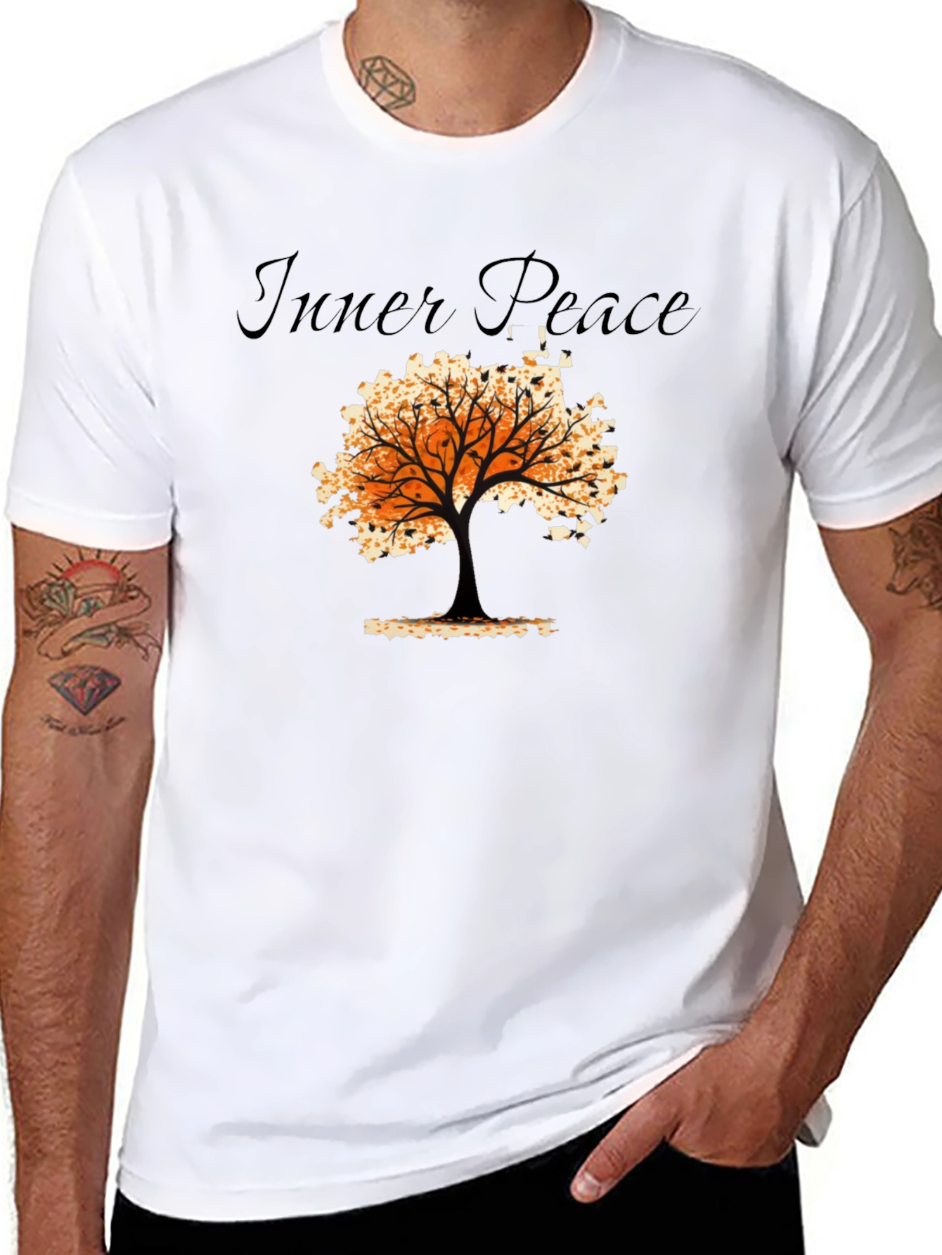 Inner Peace Tree Graphic T-Shirt