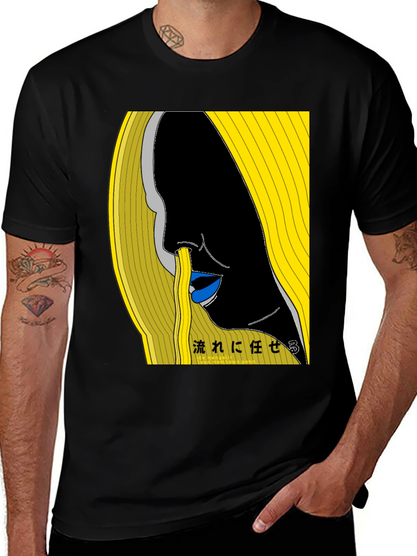 Abstract Graphic Print Tee