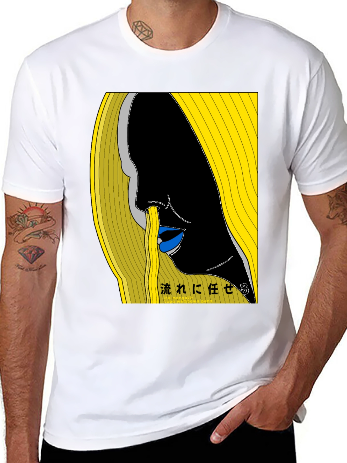 Abstract Graphic Print Tee