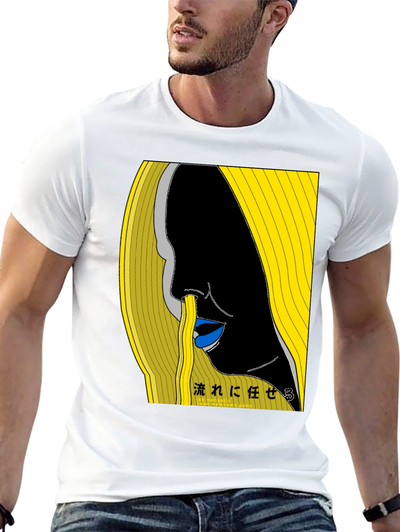 Abstract Graphic Print Tee