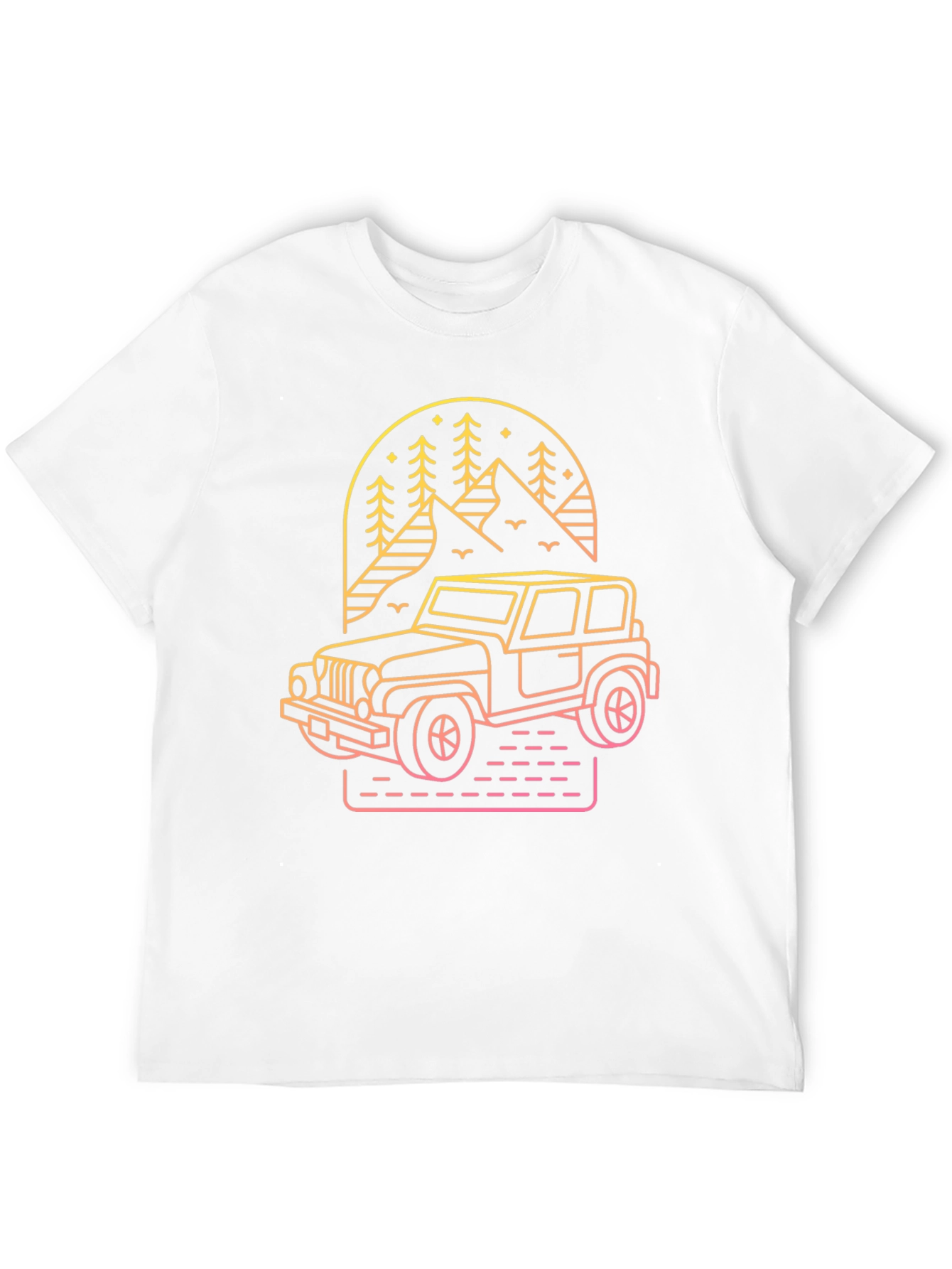 Off-Road Adventure Tee - Mountain Jeep Graphic