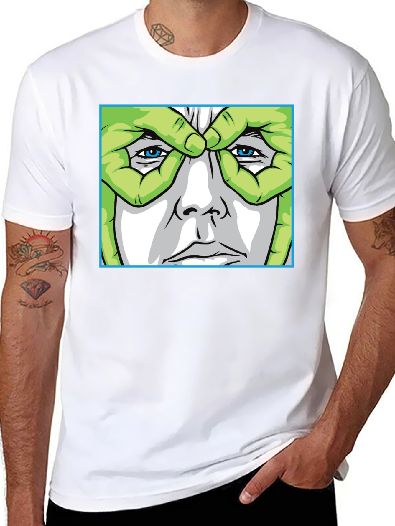Mans Novelty Graphic Print T-Shirt
