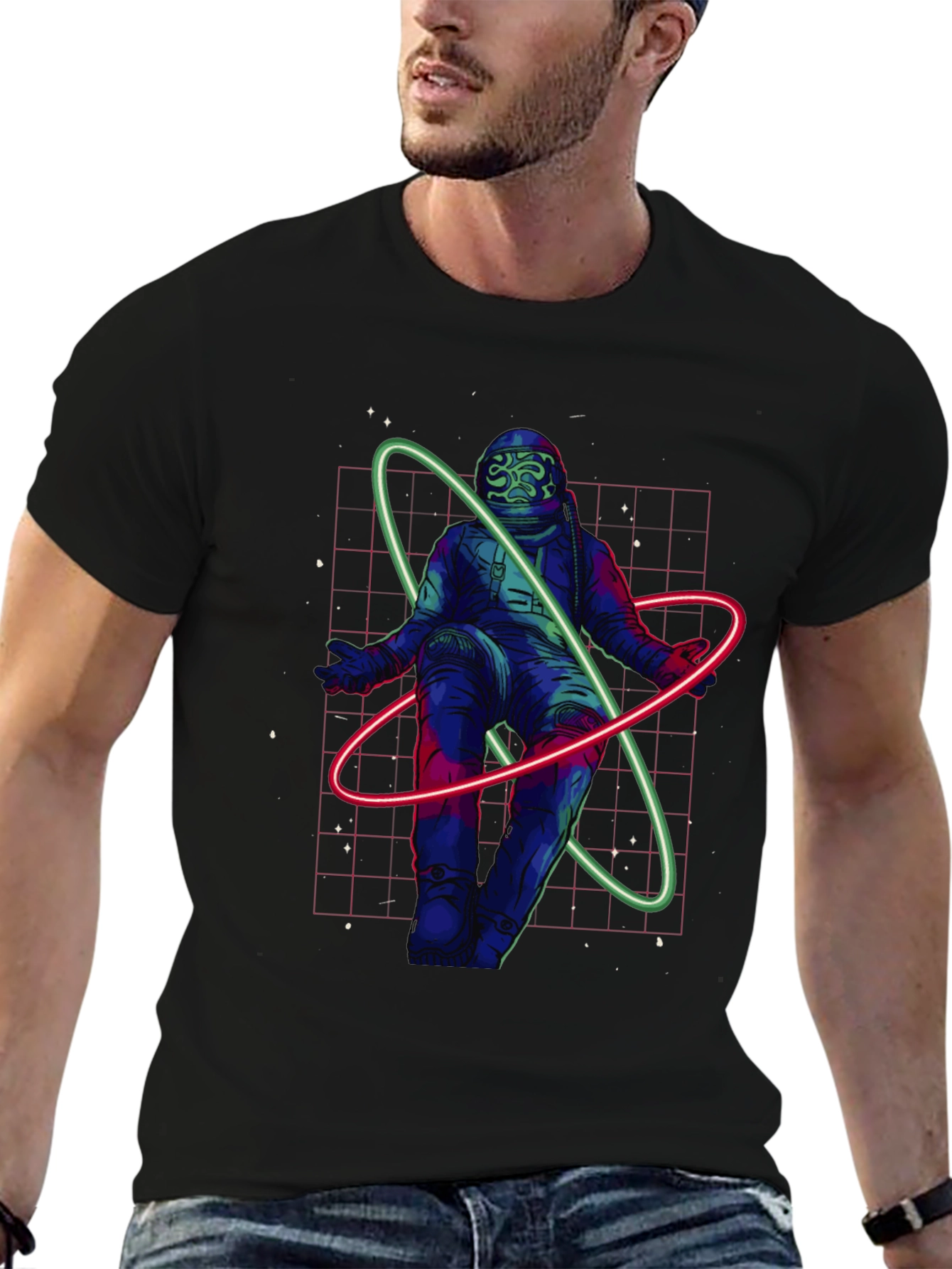 Astronaut Graphic T-Shirt - Space Design