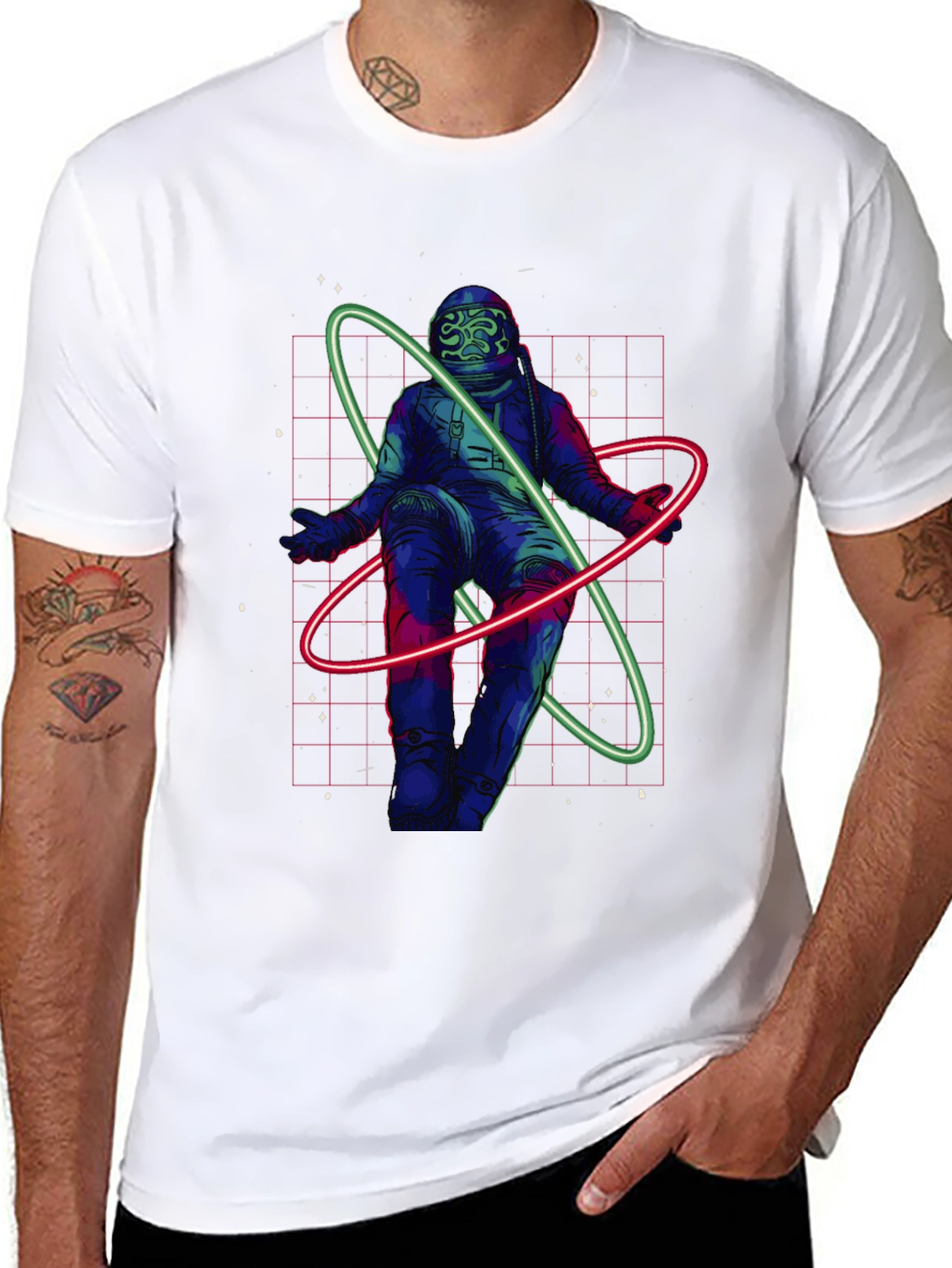 Astronaut Graphic T-Shirt - Space Design