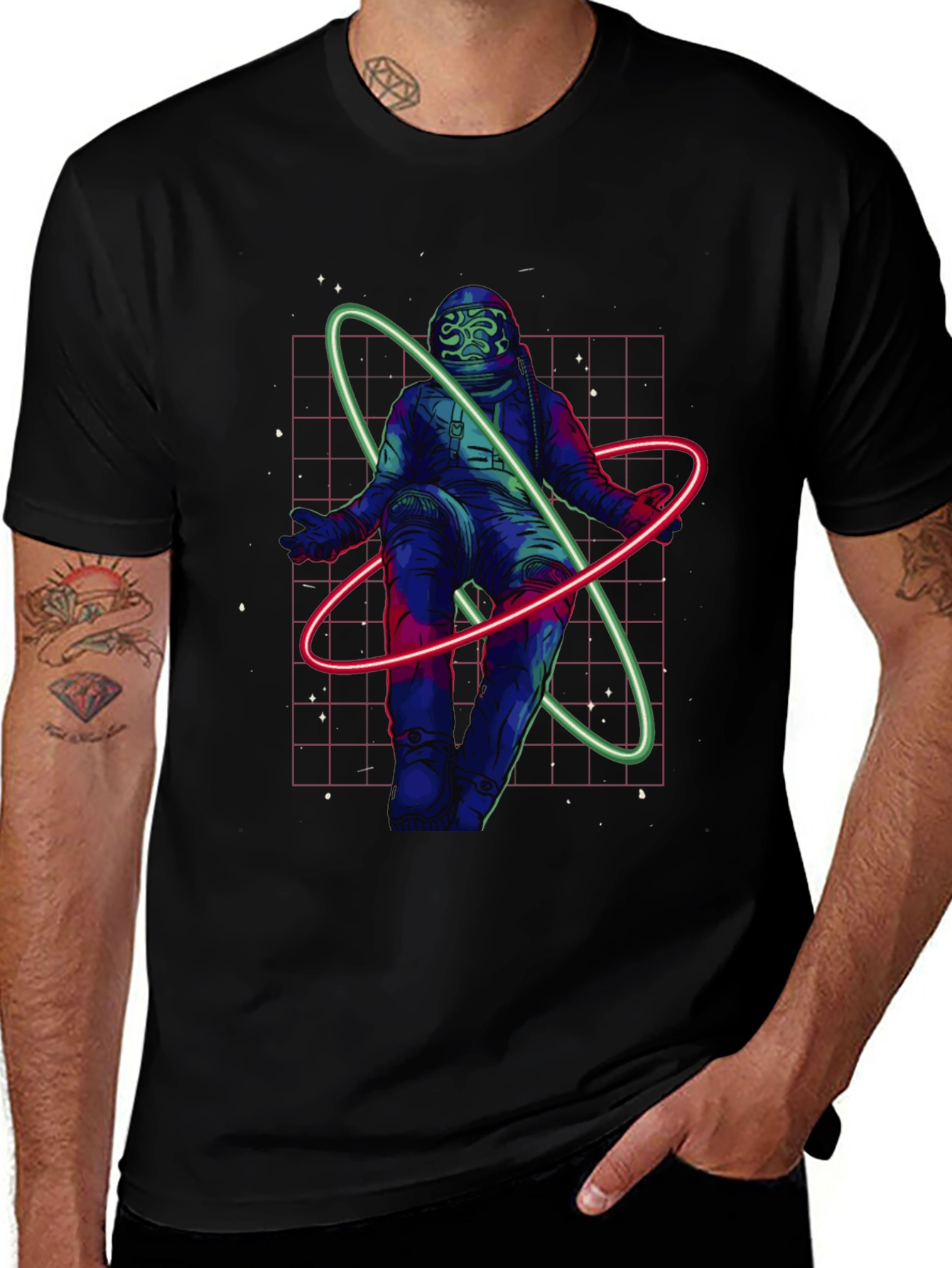 Astronaut Graphic T-Shirt - Space Design