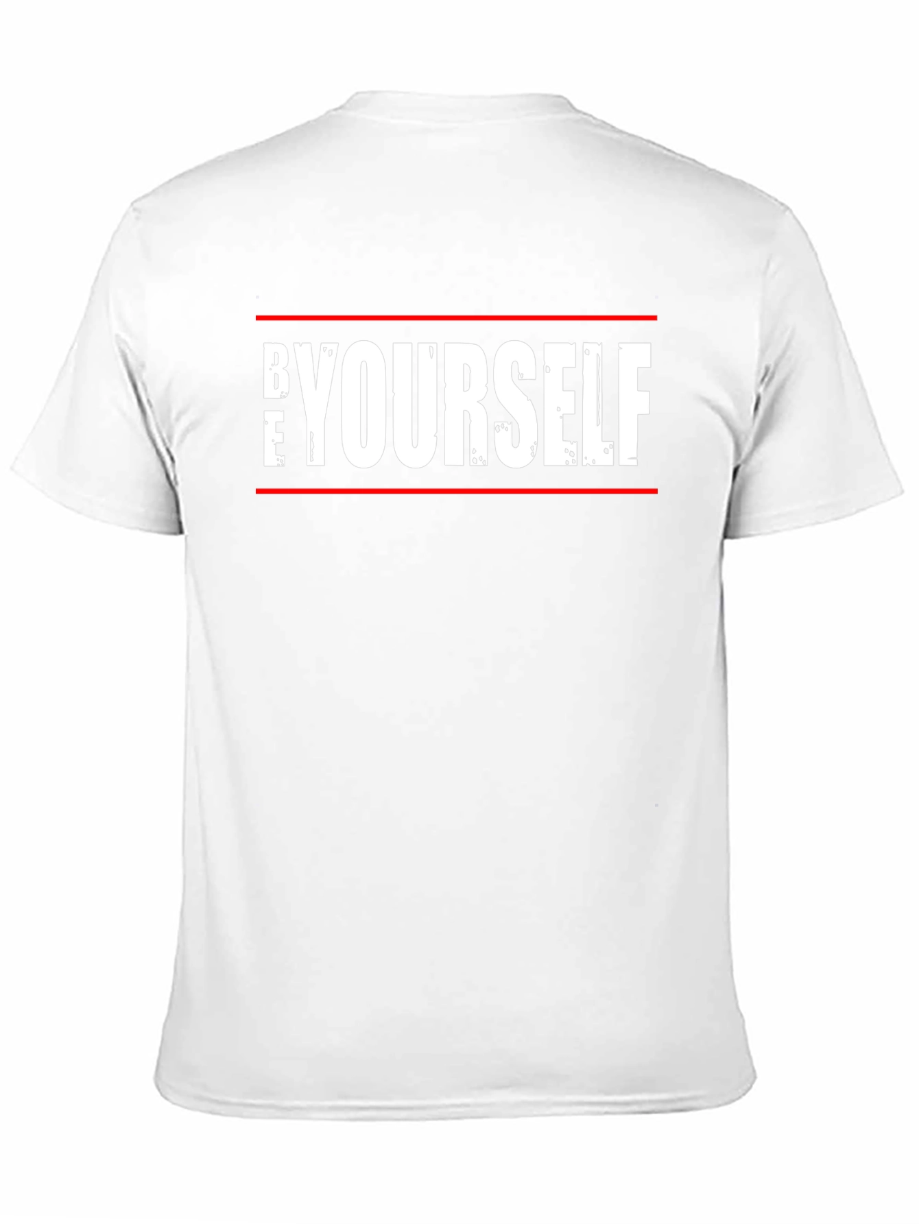 Be Yourself Graphic Tee - Trendy Black Cotton T-Shirt