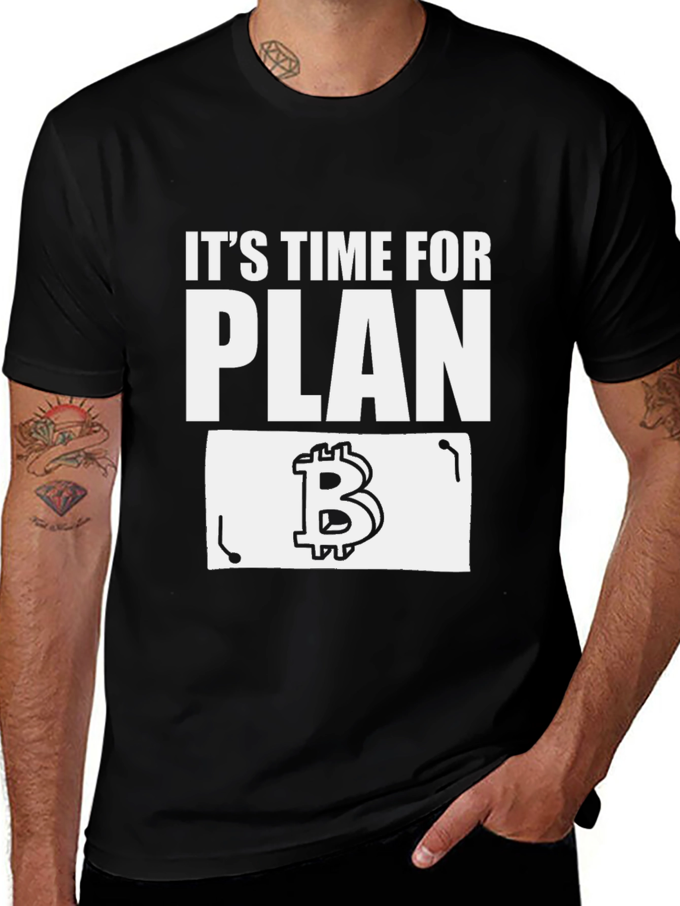 Bitcoin Plan B Black T-Shirt