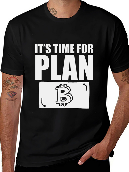 Bitcoin Plan B Black T-Shirt