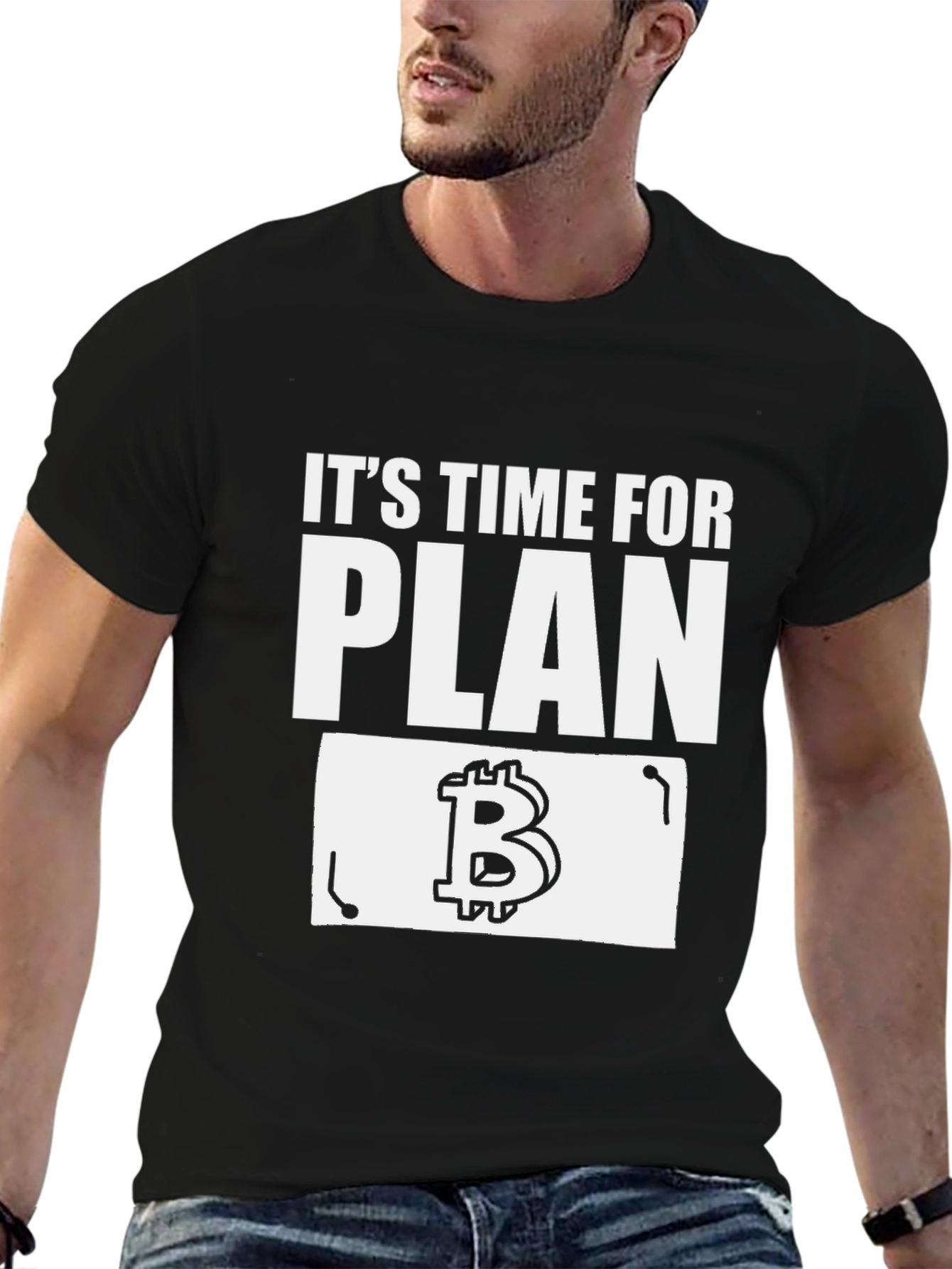 Bitcoin Plan B Black T-Shirt