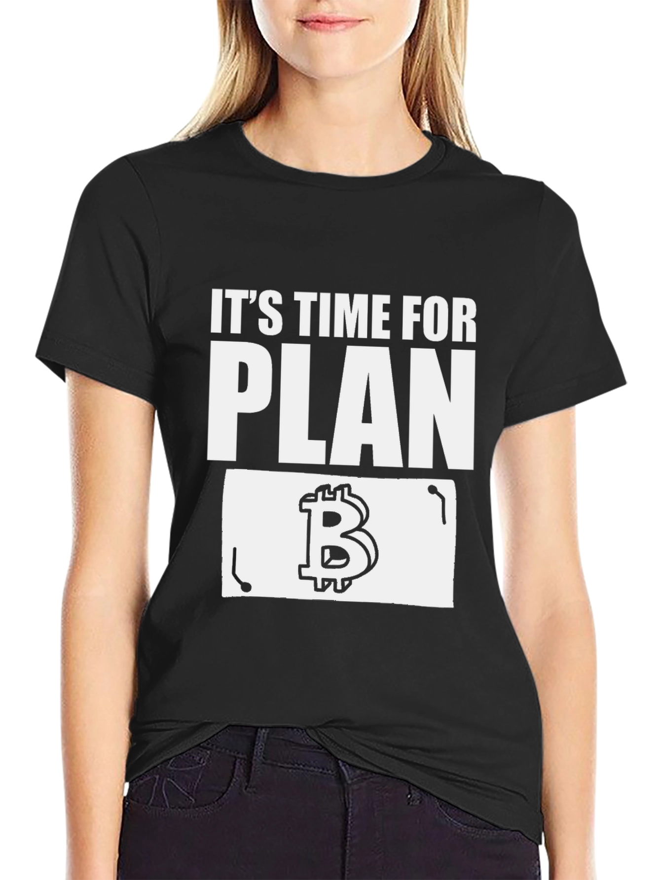 Bitcoin Plan B Black T-Shirt