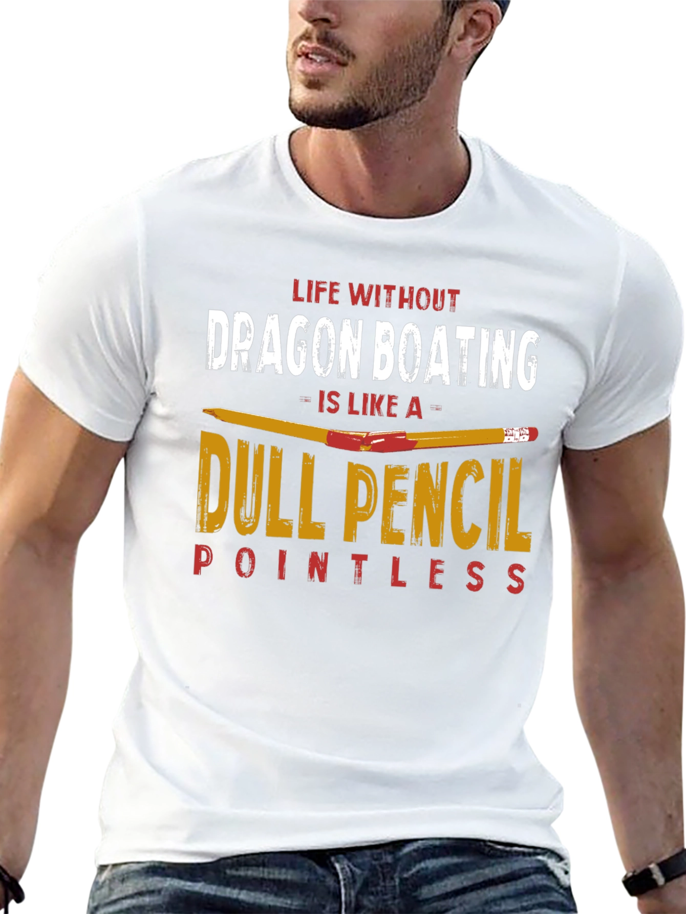 Dragon Boating Dull Pencil T-Shirt