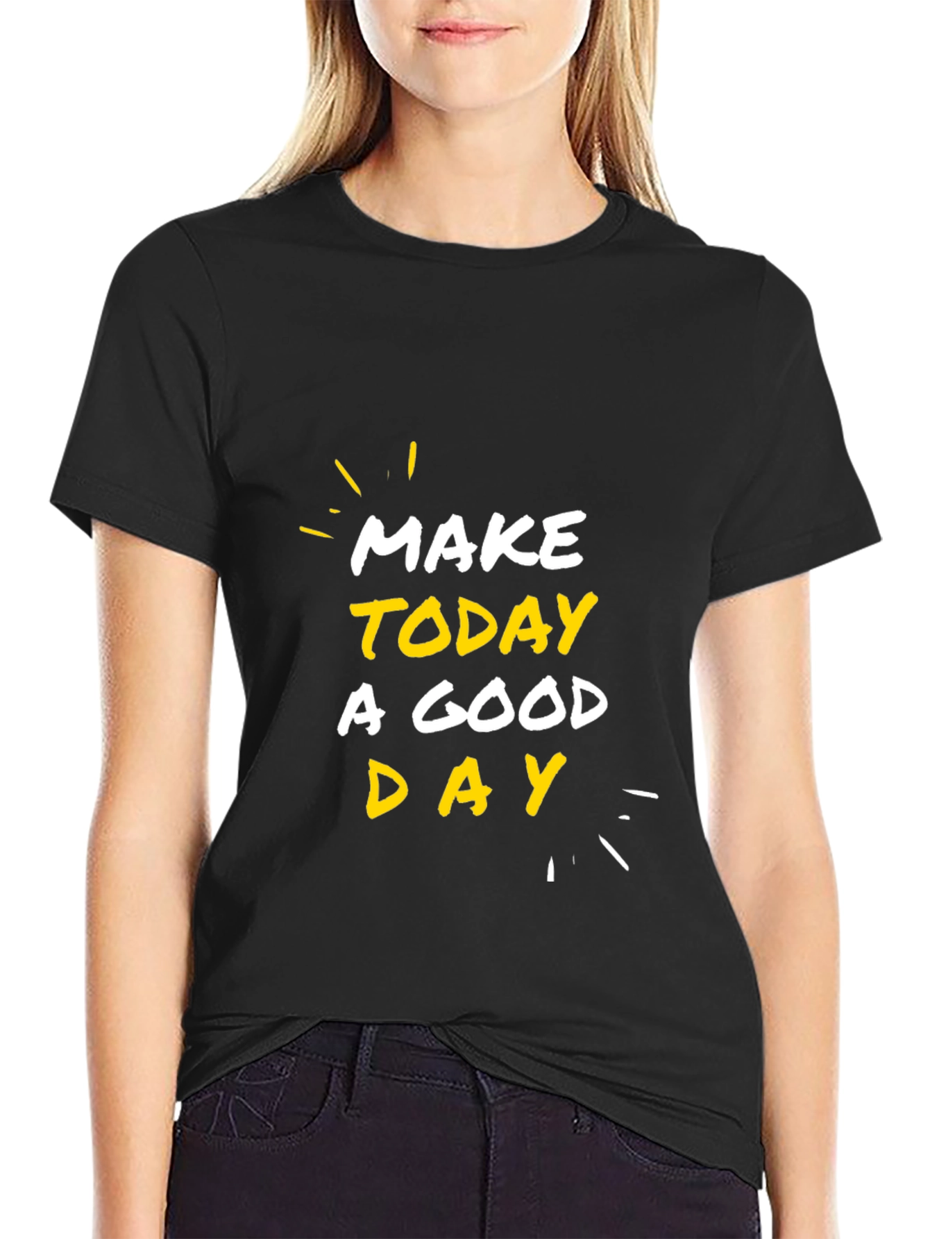 Make Today a Good Day T-Shirt - Black