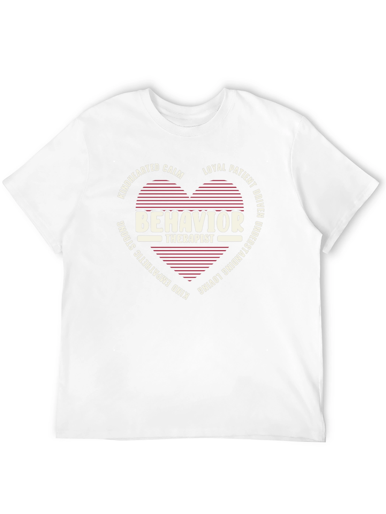 Behavior Therapist Heart Design T-Shirt - Black