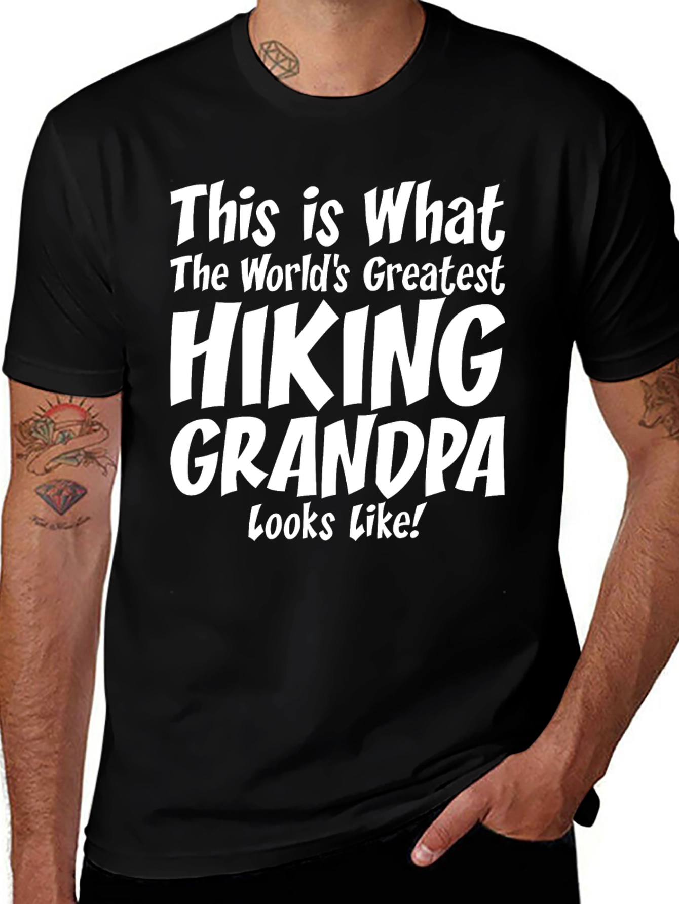 Hiking Grandpa T-Shirt - Worlds Greatest!