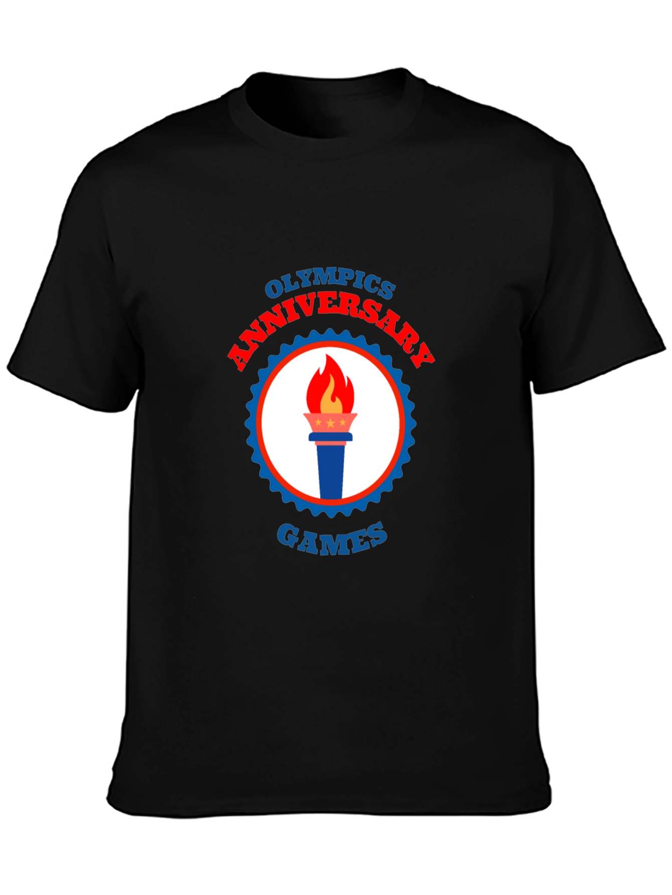 Olympics Anniversary Games Black T-Shirt