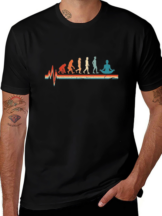 Evolution Meditation Graphic T-Shirt