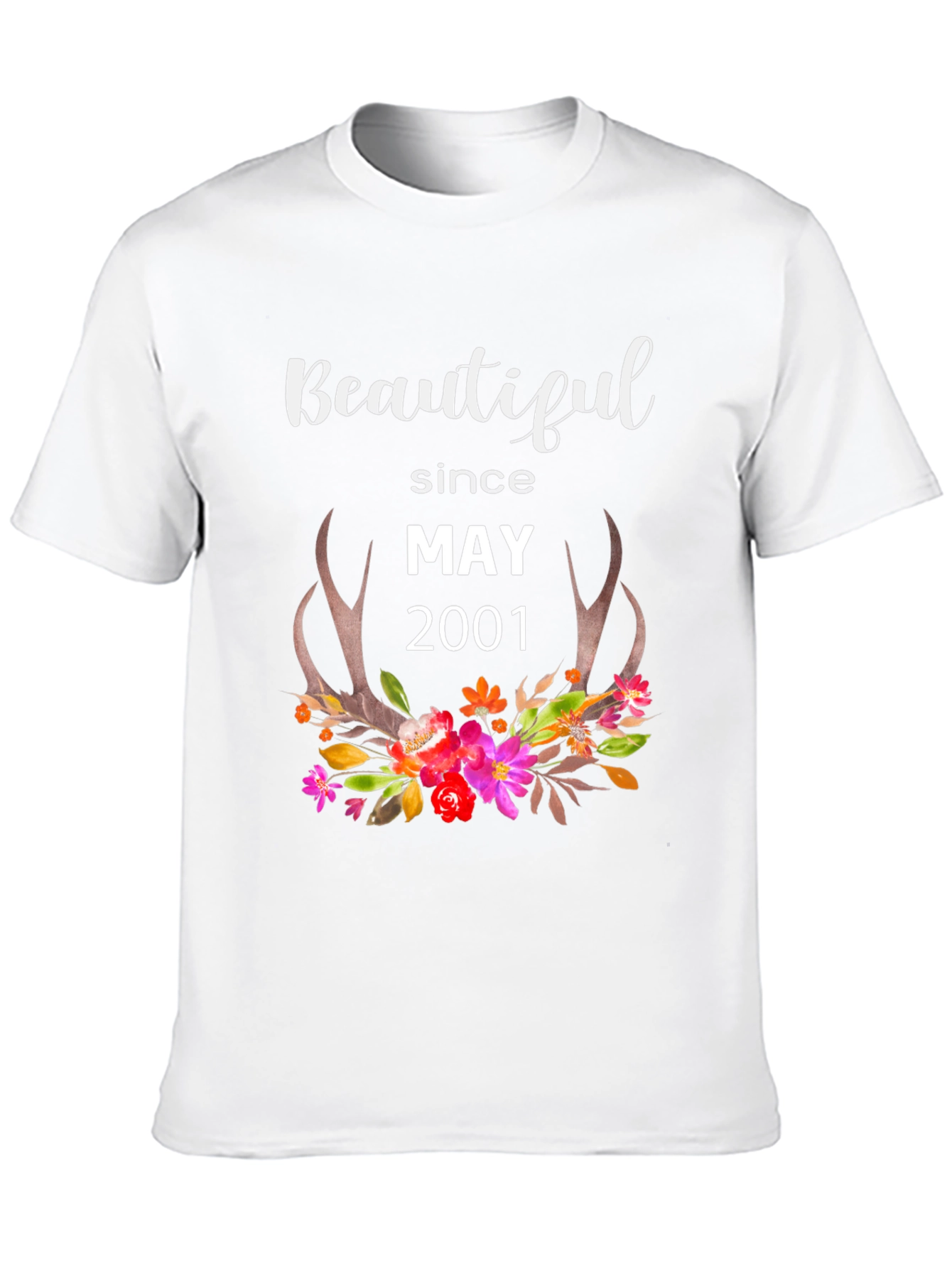 Beautiful Since May 2001 Floral T-Shirt