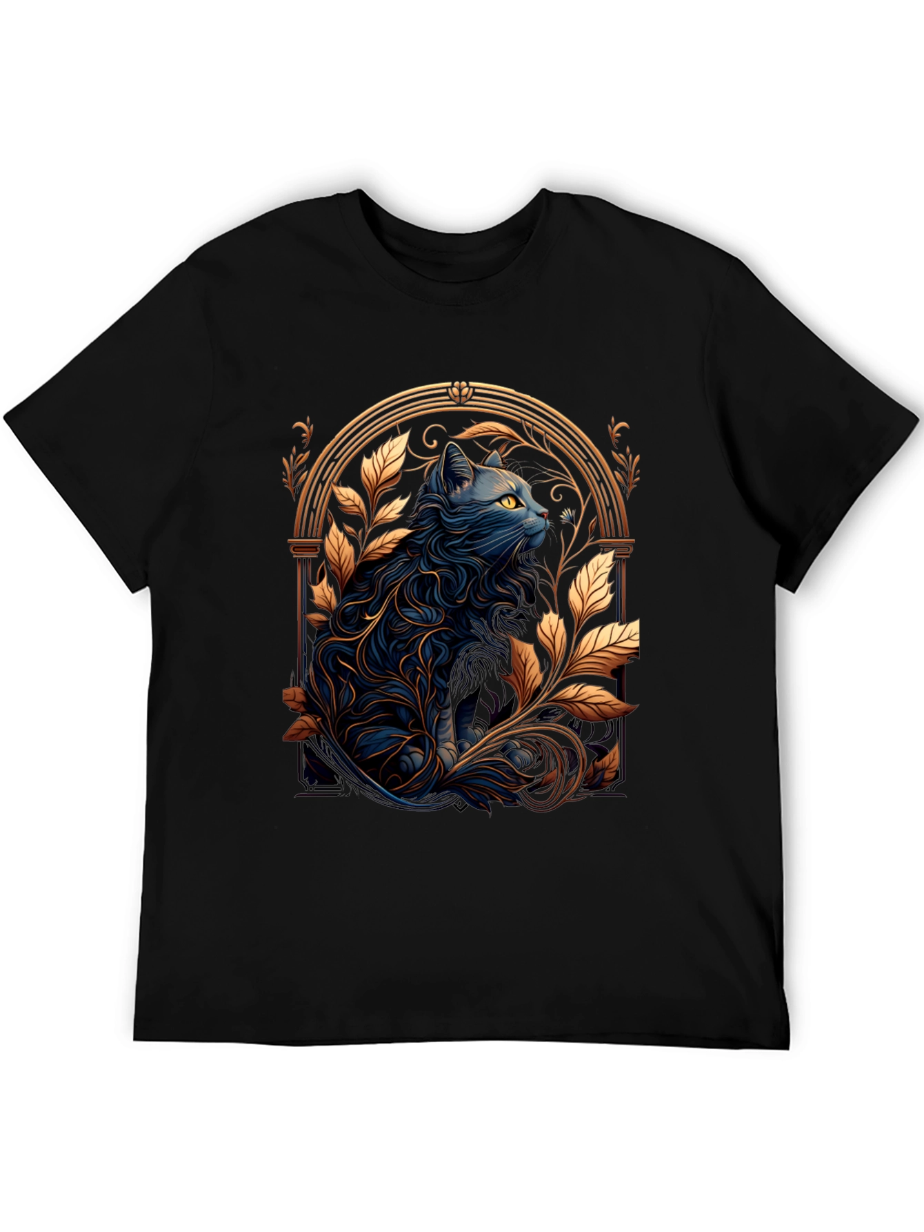 Mystic Cat Graphic Tee - Unique Design