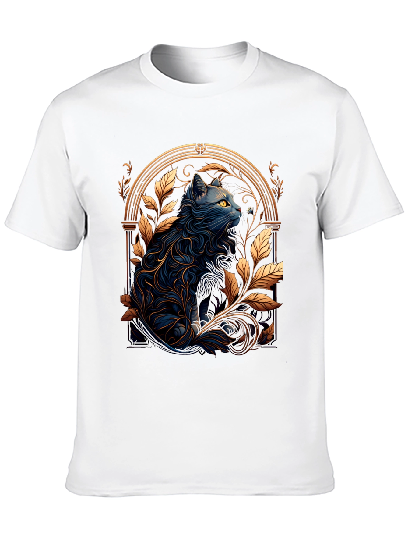 Mystic Cat Graphic Tee - Unique Design