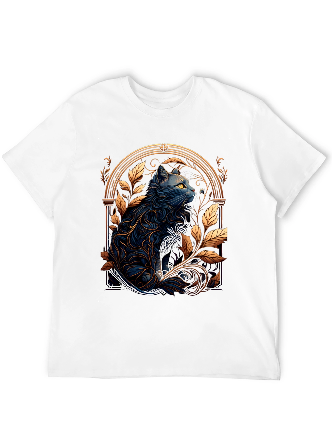 Mystic Cat Graphic Tee - Unique Design