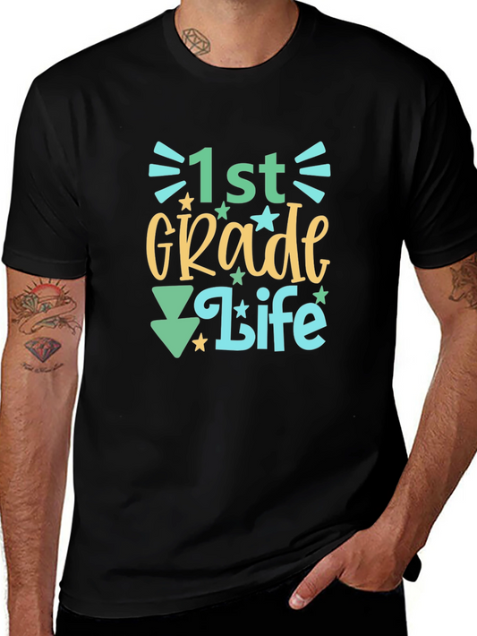 1st Grade Life Graphic Tee - Back to School