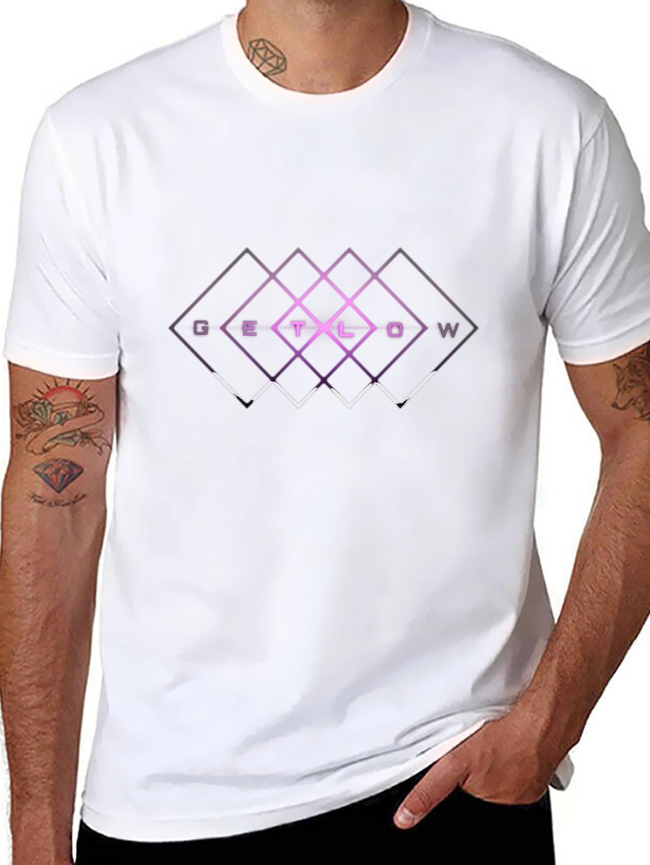 Get Low Graphic Black T-Shirt