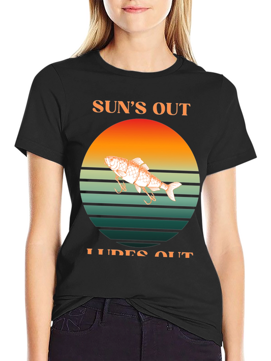 Suns Out Lures Out Fishing T-Shirt