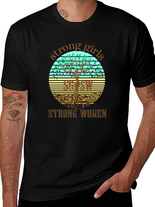 Strong Girls Strong Women Graphic T-Shirt