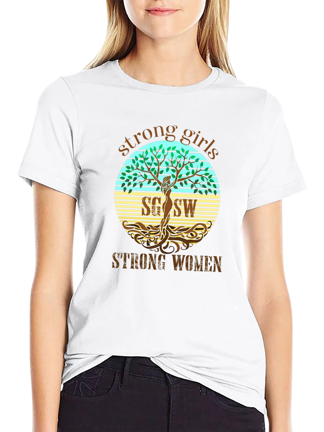 Strong Girls Strong Women Graphic T-Shirt
