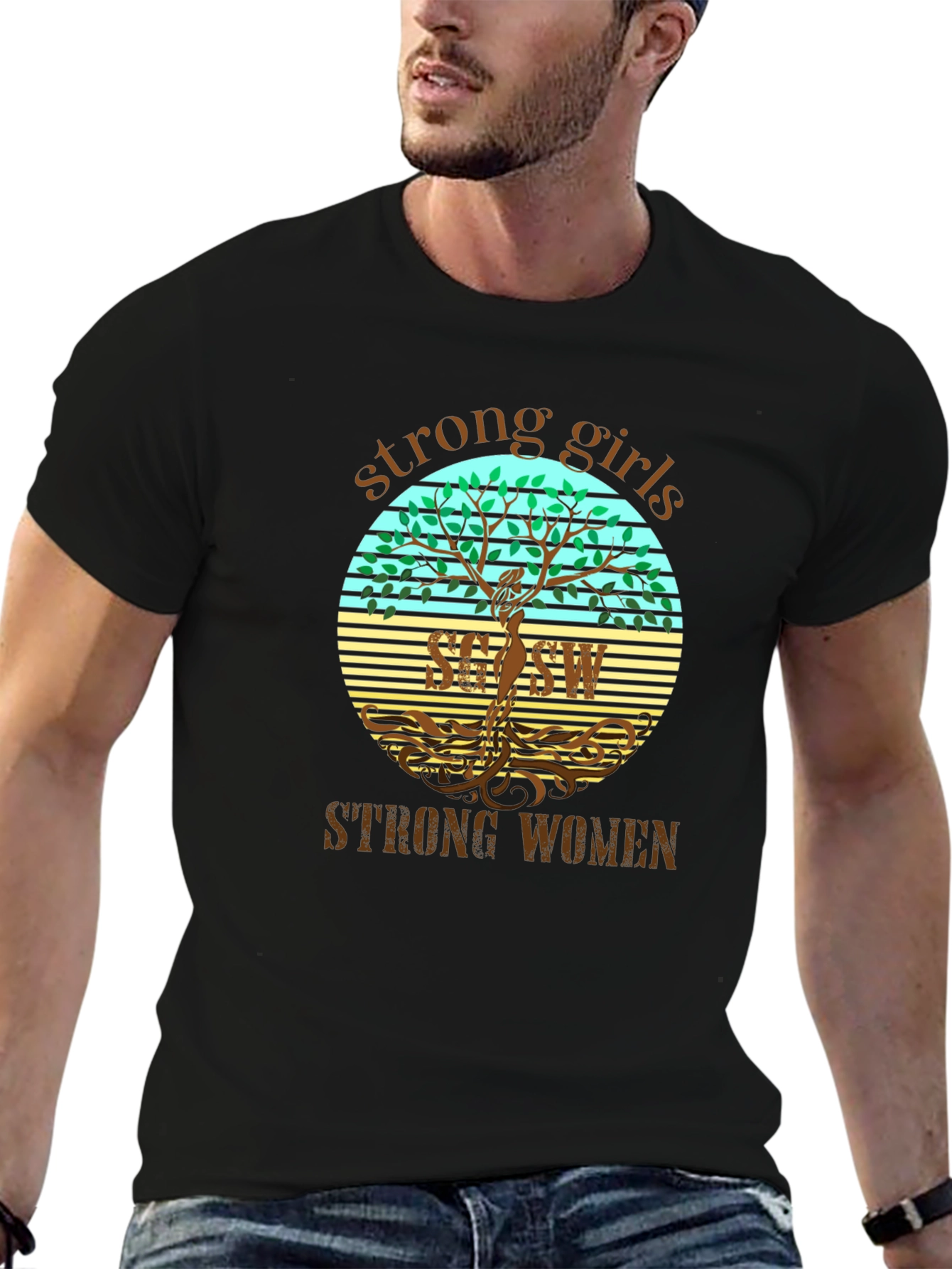 Strong Girls Strong Women Graphic T-Shirt