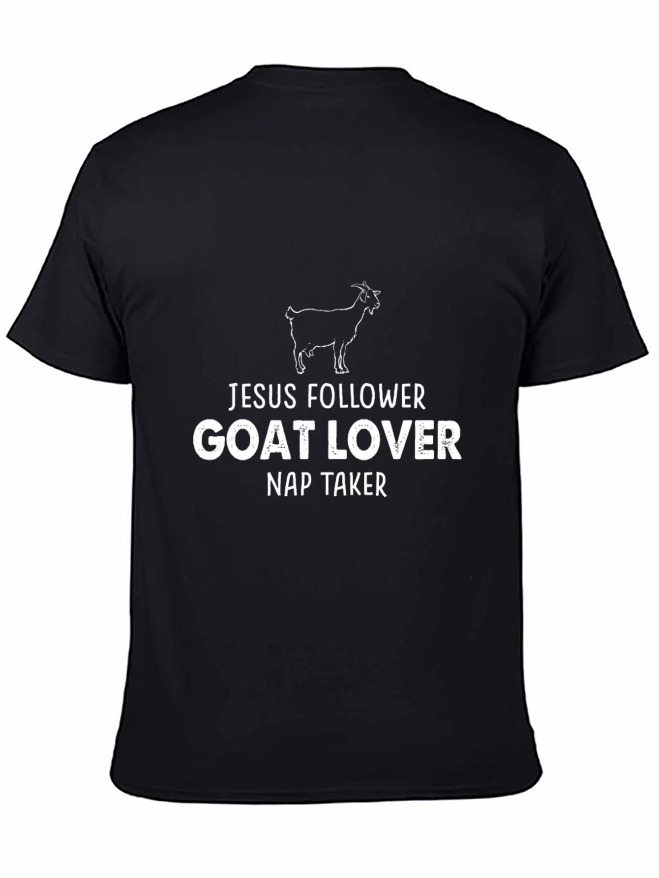Jesus Follower Goat Lover Nap Taker Graphic Tee
