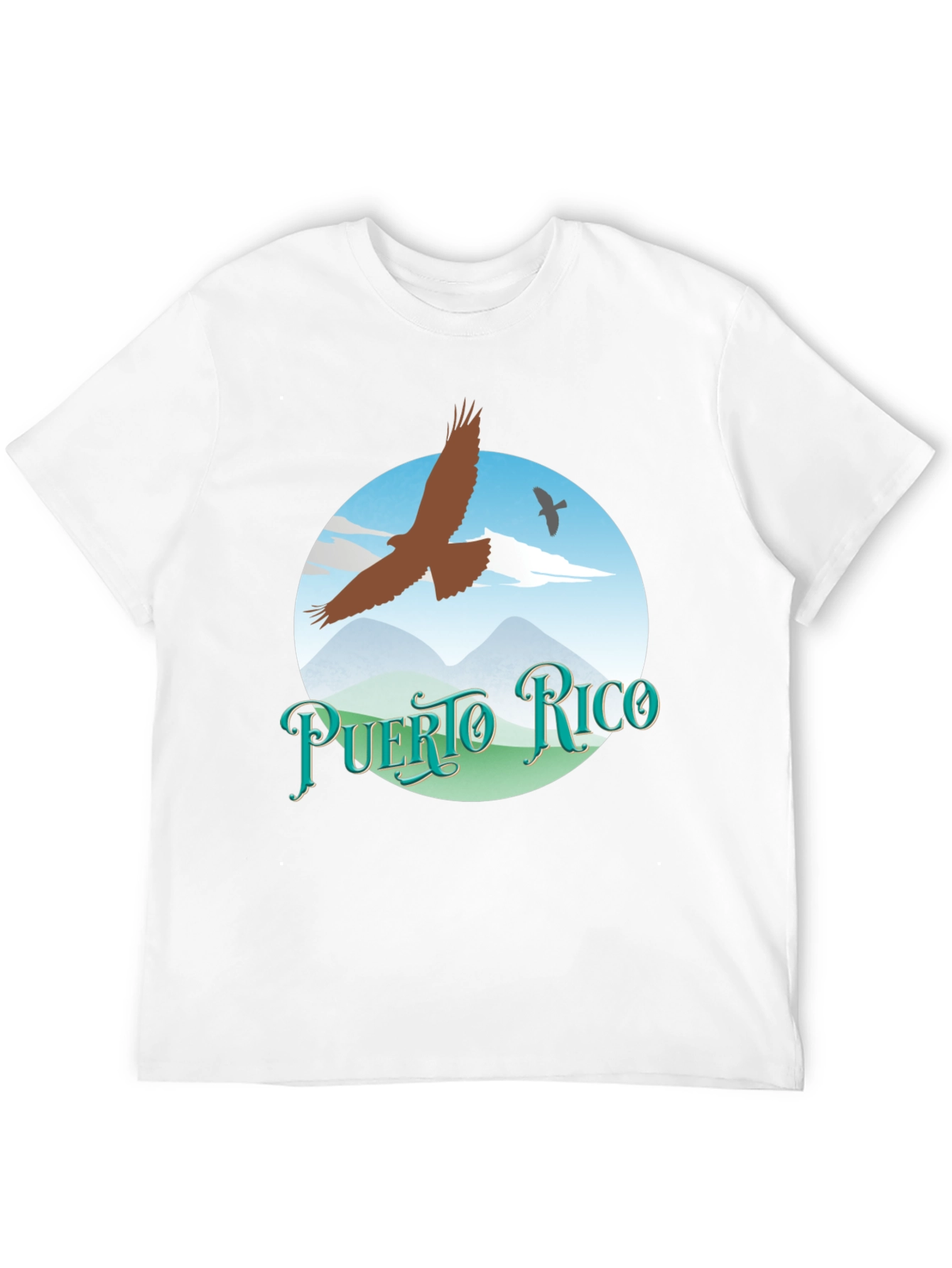 Puerto Rico Eagle Graphic Tee - Black