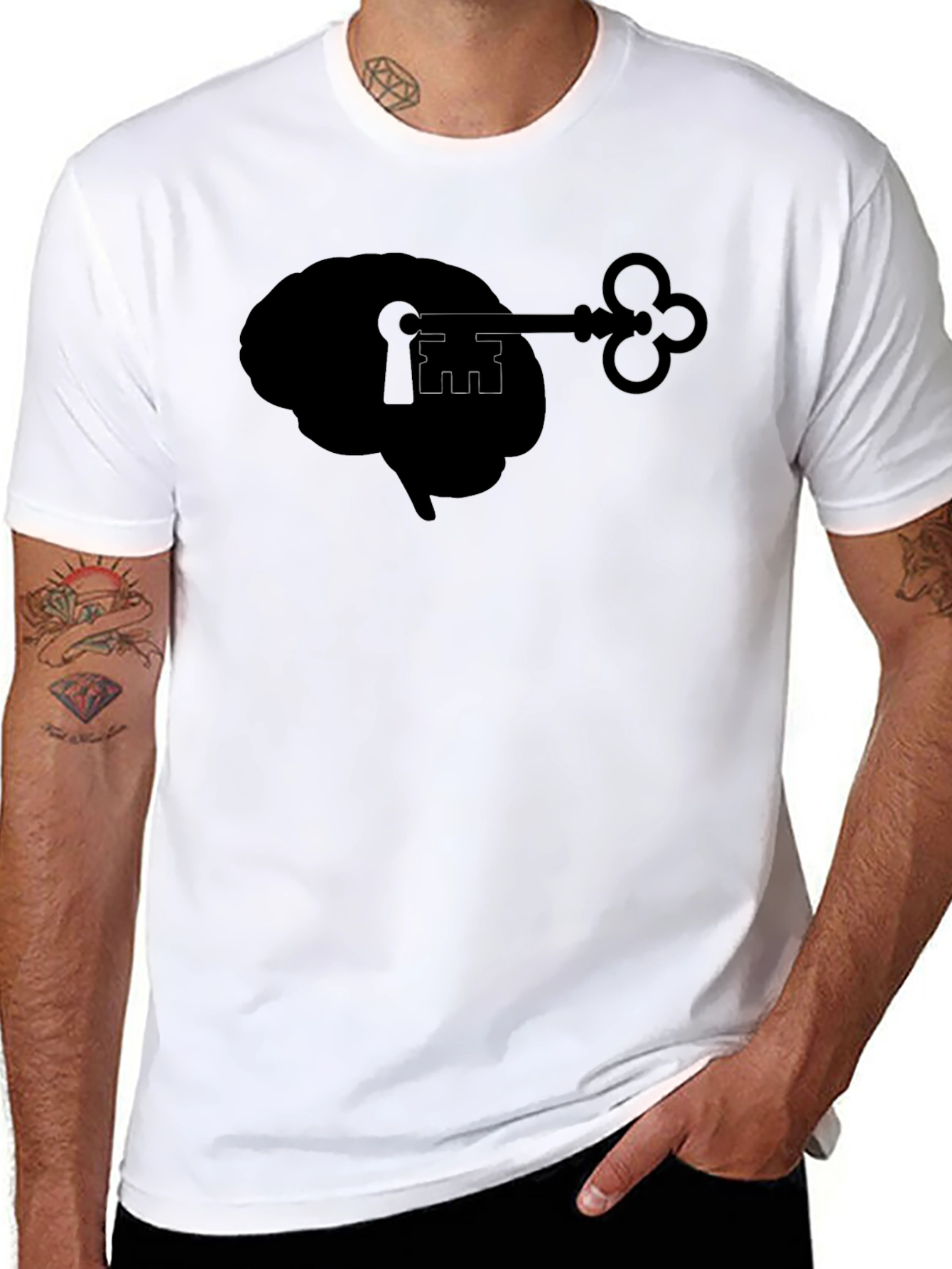 Brain Key T-Shirt - Unlock Your Mind