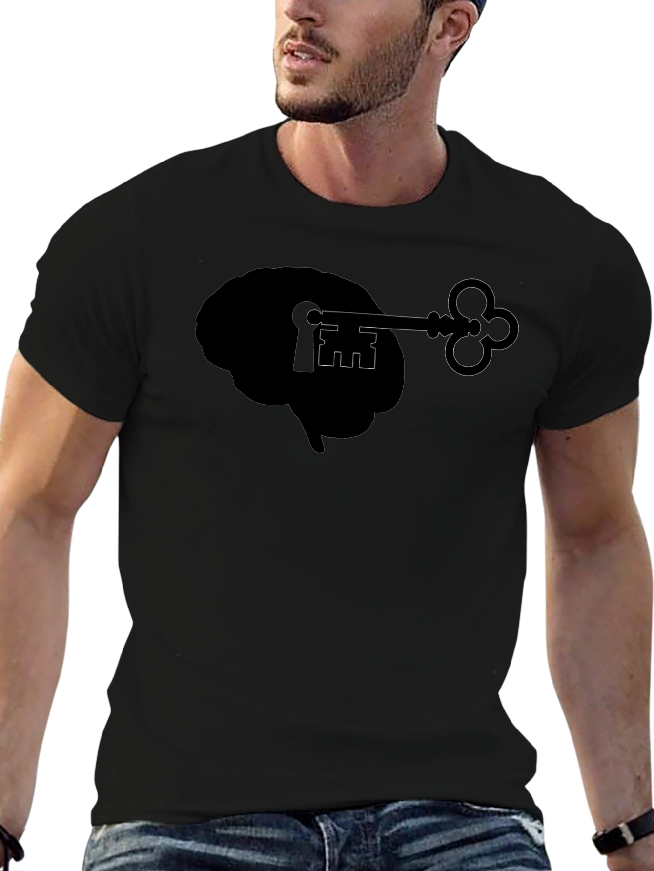 Brain Key T-Shirt - Unlock Your Mind