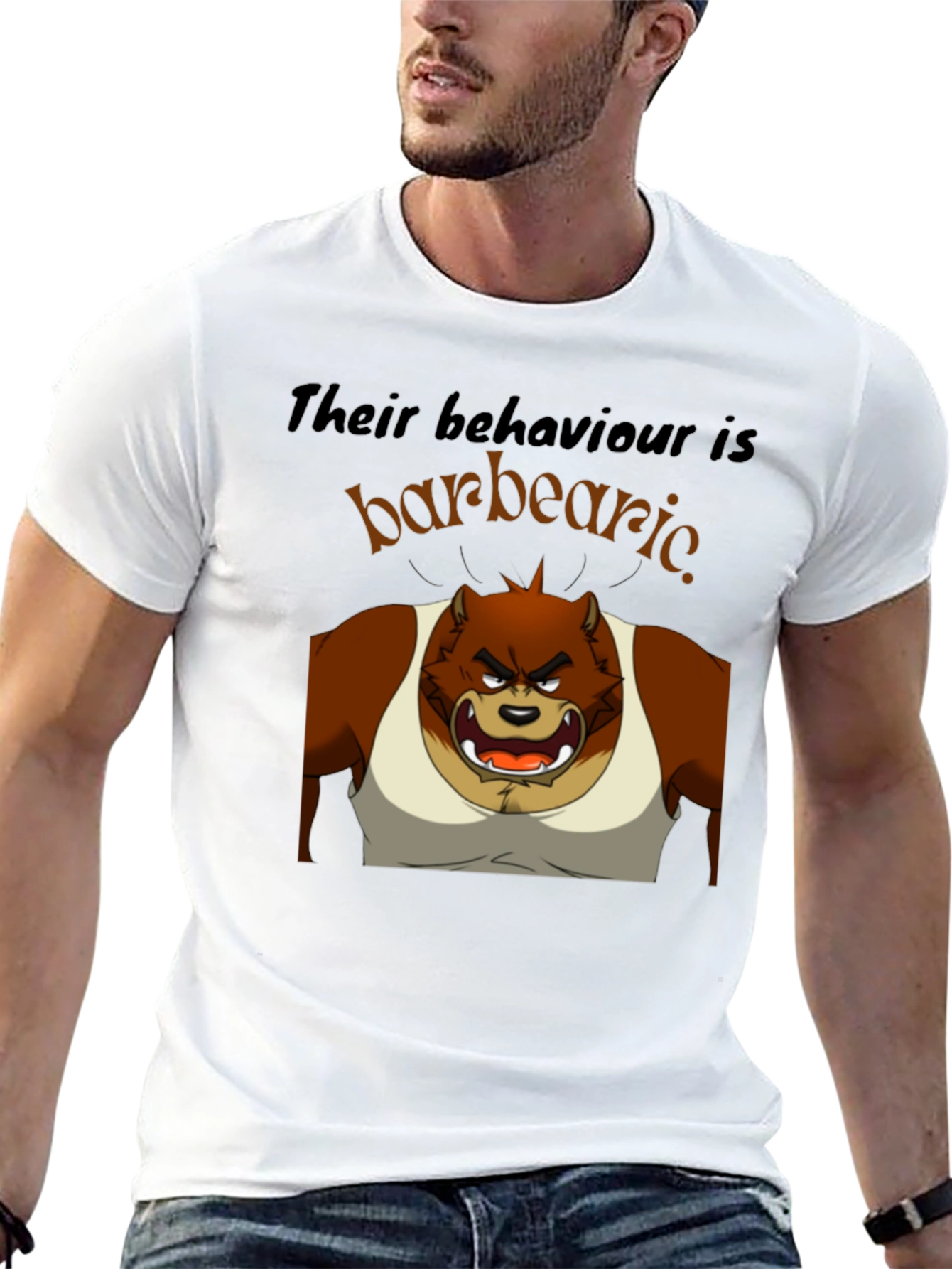 Barbearic Cartoon Bear T-Shirt