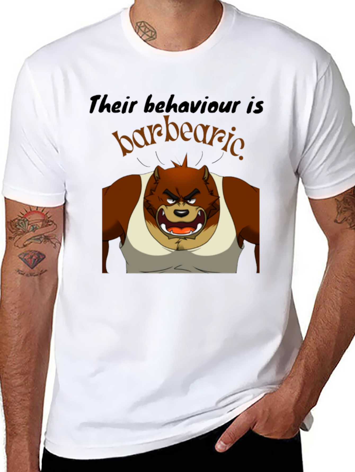 Barbearic Cartoon Bear T-Shirt