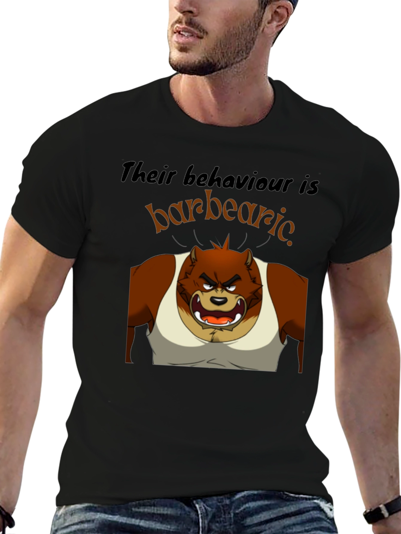 Barbearic Cartoon Bear T-Shirt