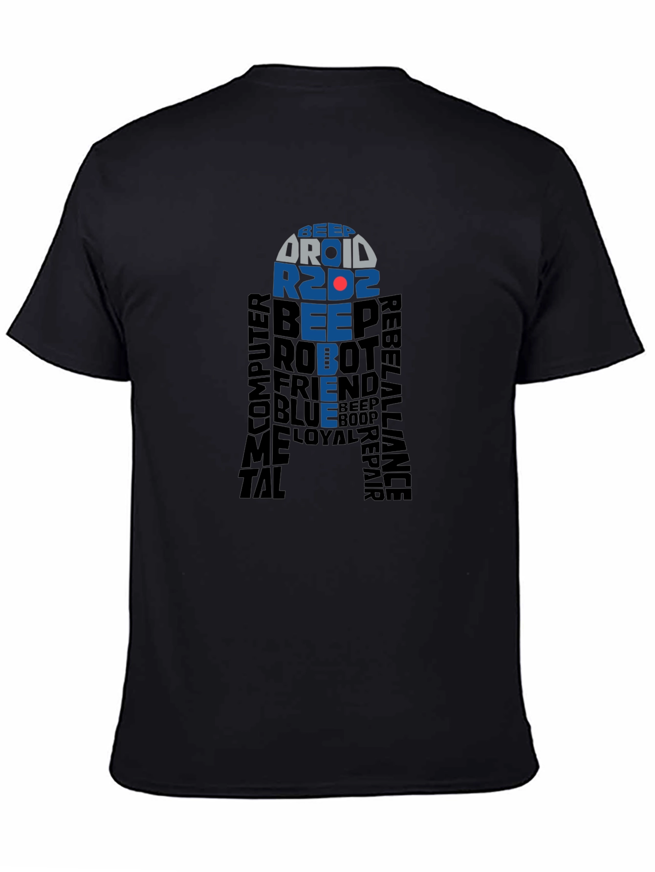 Star Wars R2D2 Word Art T-Shirt