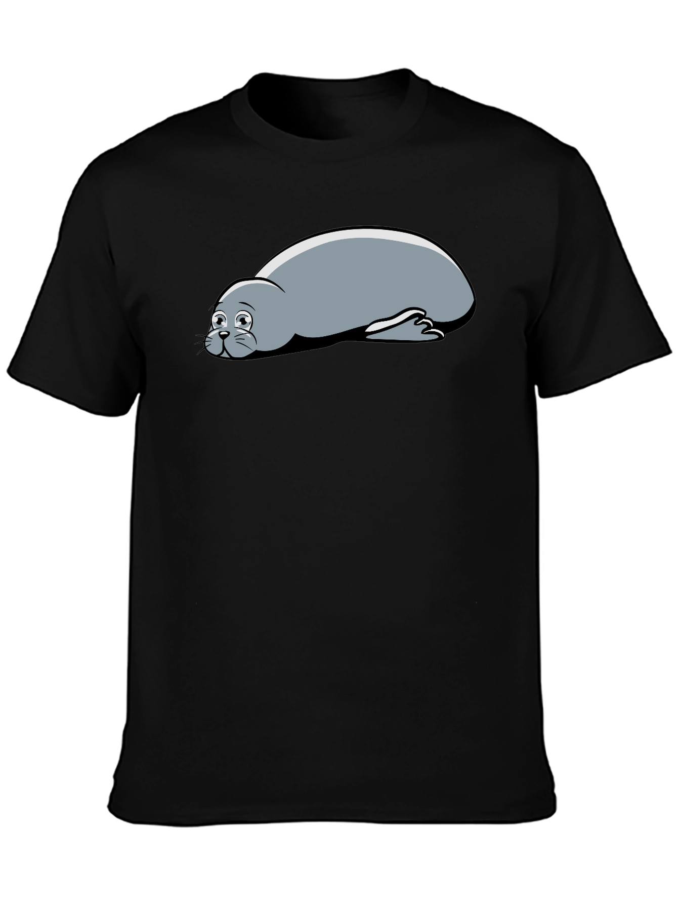 Seal Graphic Black T-Shirt