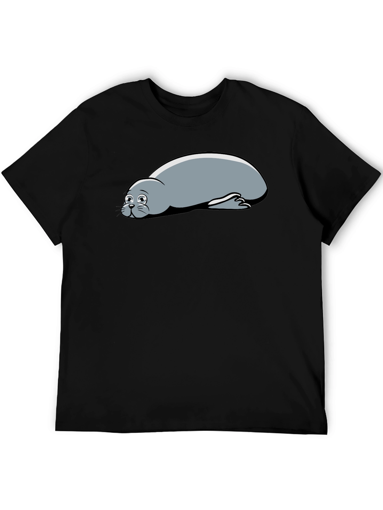 Seal Graphic Black T-Shirt