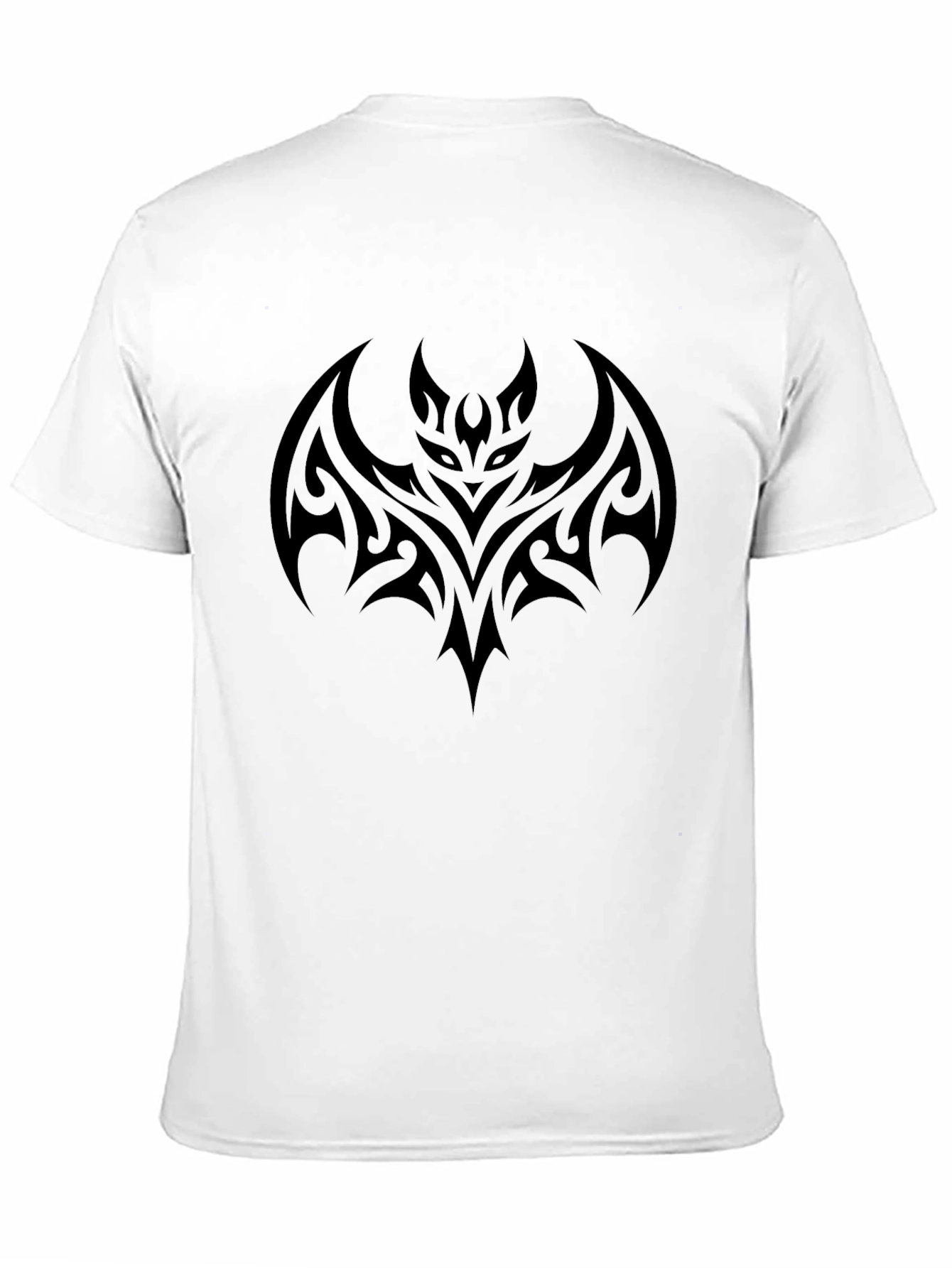 Tribal Bat Graphic Black T-Shirt