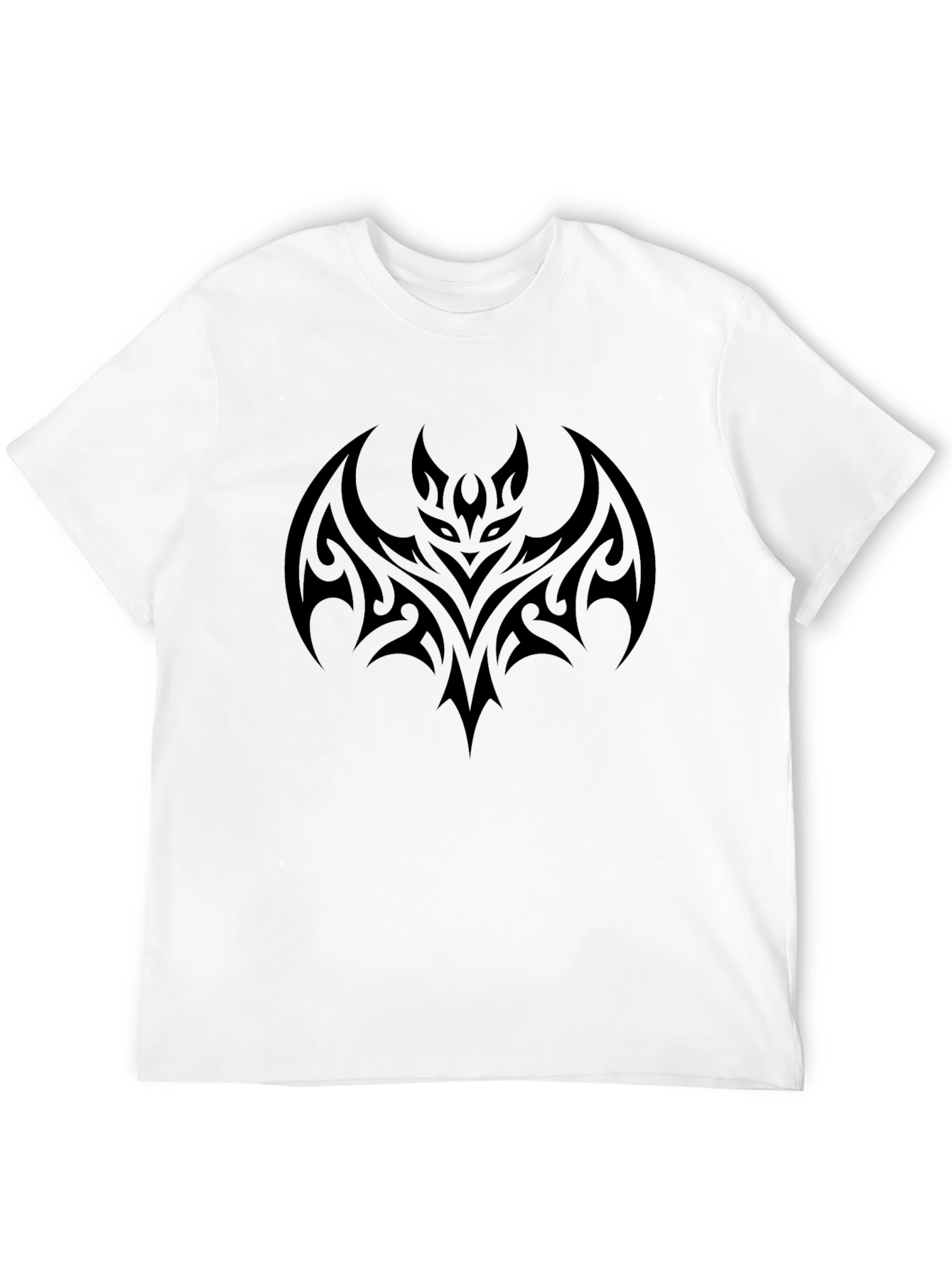 Tribal Bat Graphic Black T-Shirt
