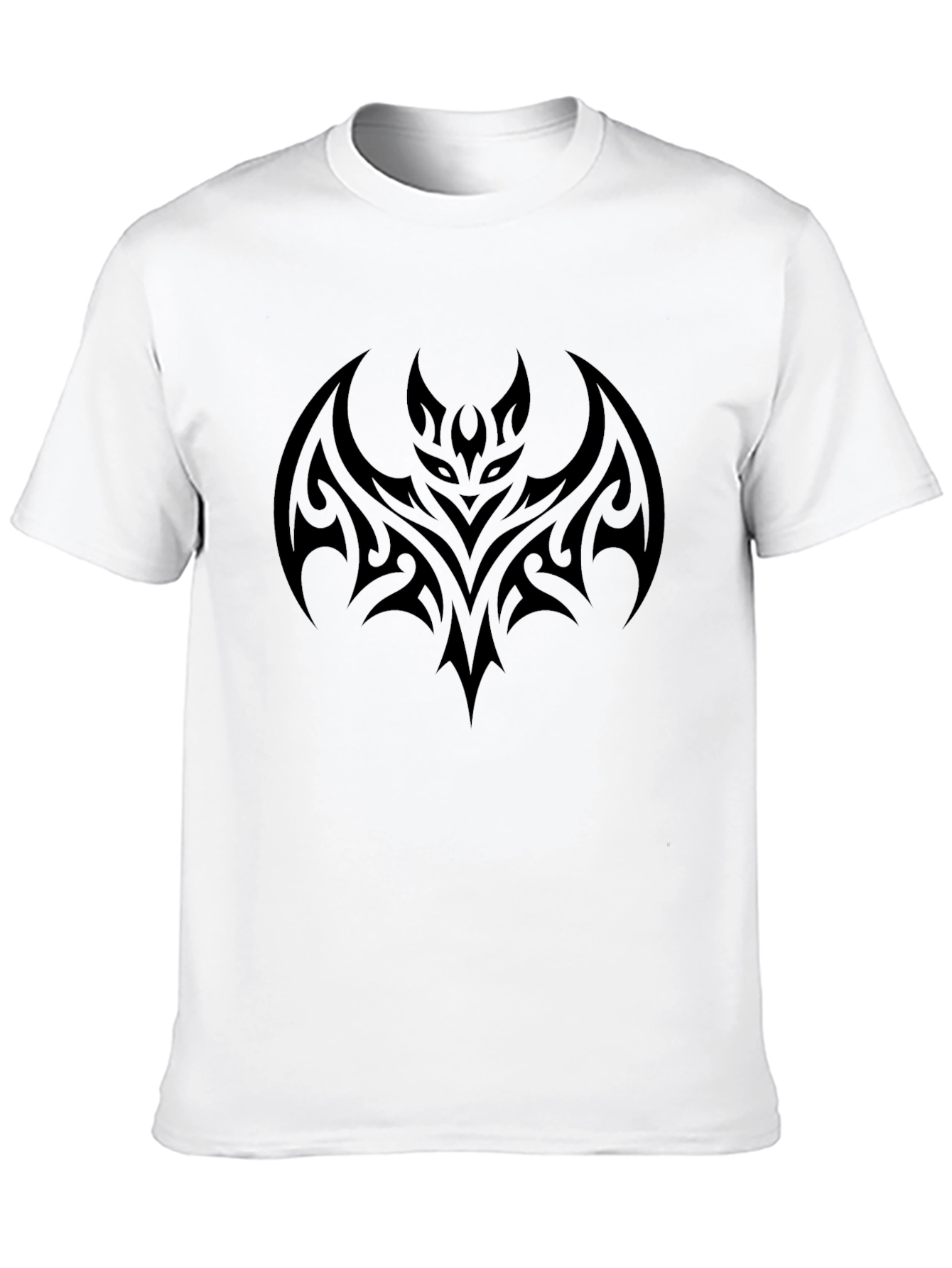 Tribal Bat Graphic Black T-Shirt
