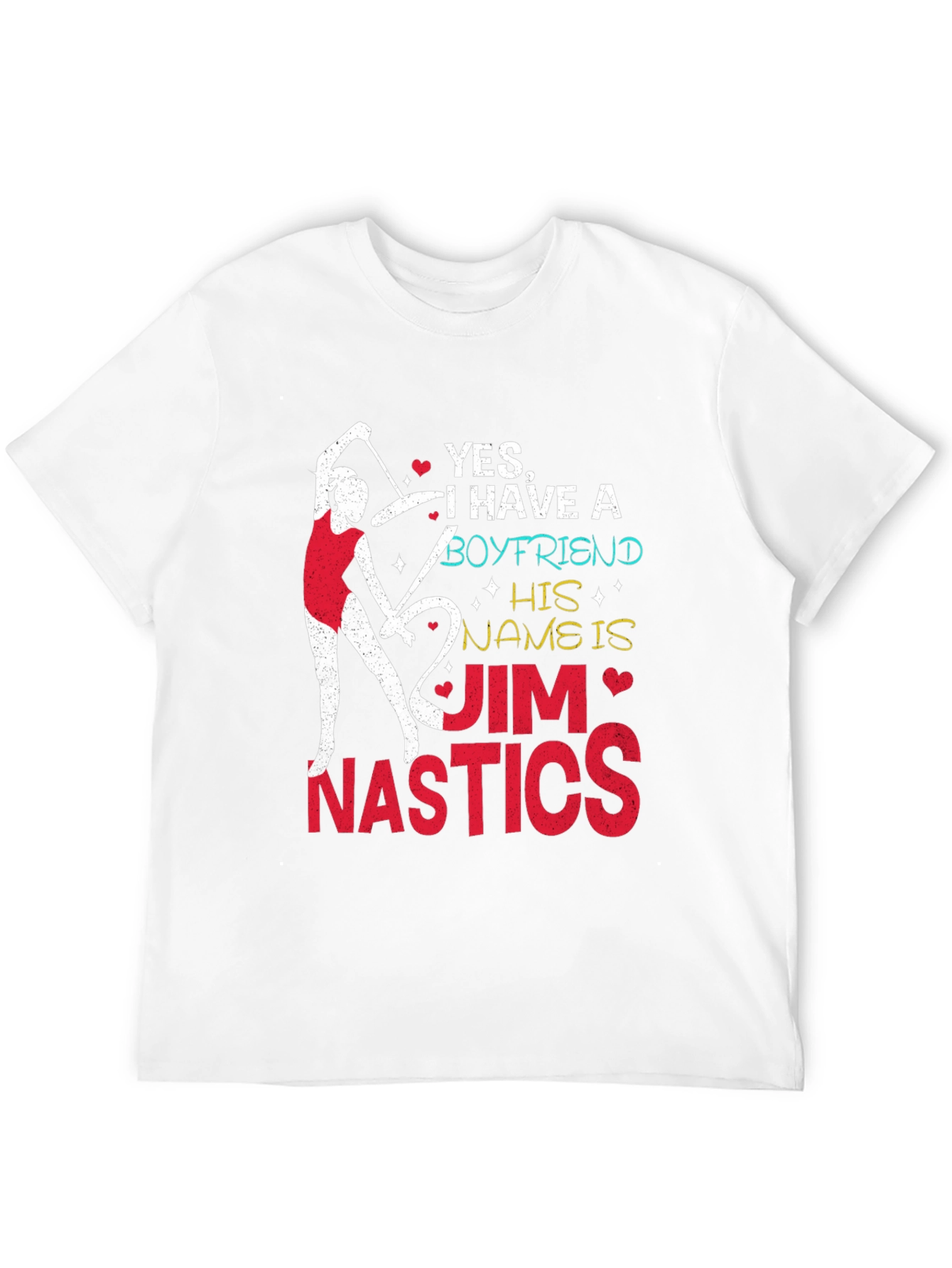 Gymnastics Boyfriend T-Shirt - Jim Nastics Novelty Tee